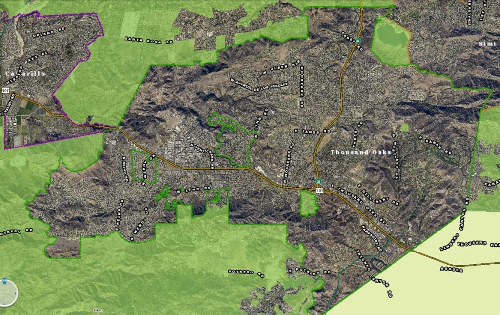 Thousand Oaks Map Soar 8121
