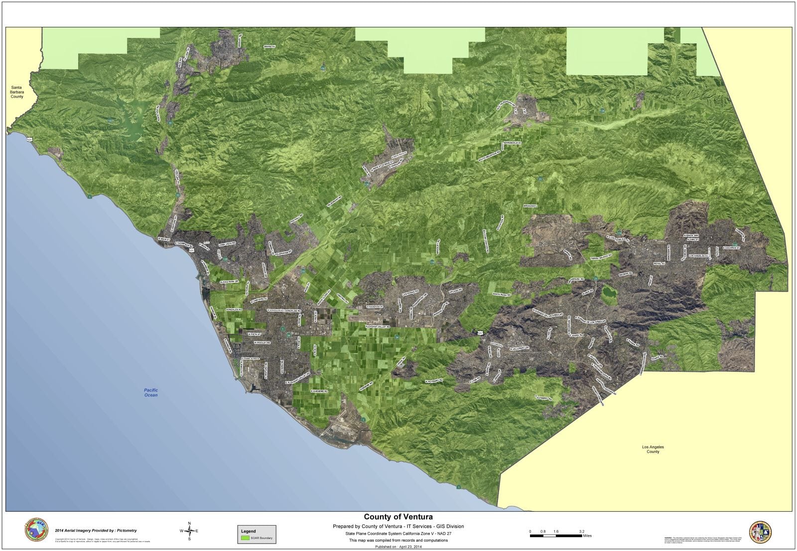 Map Of Ventura County California Maps For You